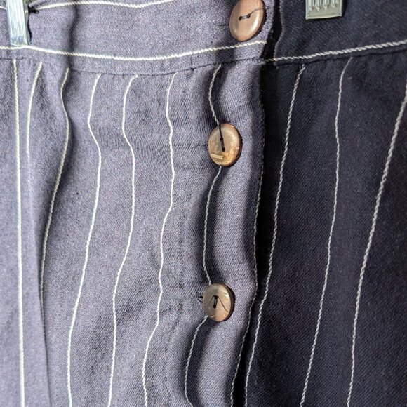 Women's Navy and White Skirt - Picture 4 of 4